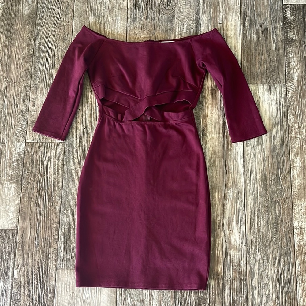 A’GACI SEXY MAROON DRESS, MEDIUM